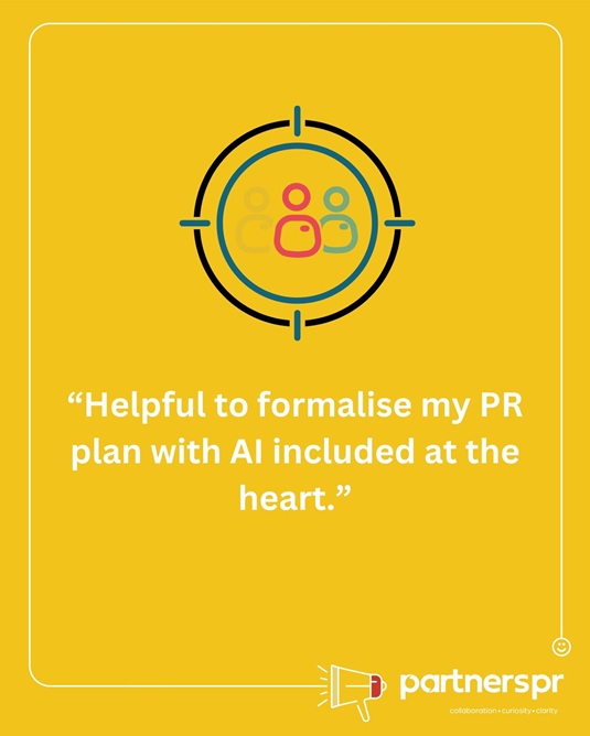 Helpful to formalise my PR plan