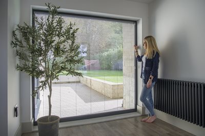 Morley Glass integral blinds