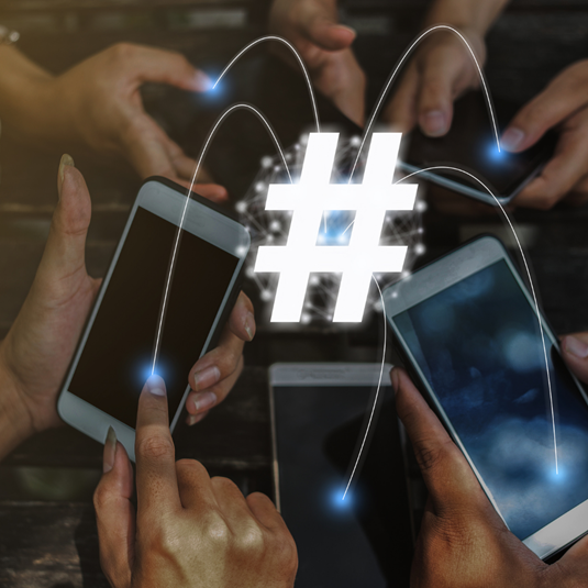 Use hashtags